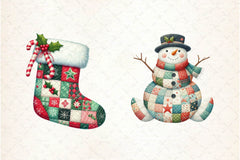 Quilted Christmas Clipart Bundle - CraftNest - Digital Crafting and Art