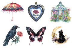 Gothic Spring Clipart 1 - CraftNest - Digital Crafting and Art