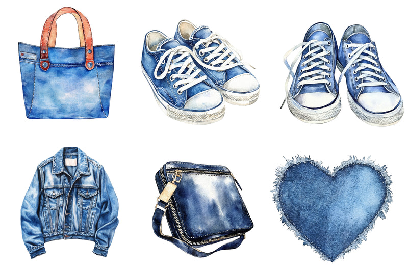 Denim Clipart Bundle - CraftNest - Digital Crafting and Art
