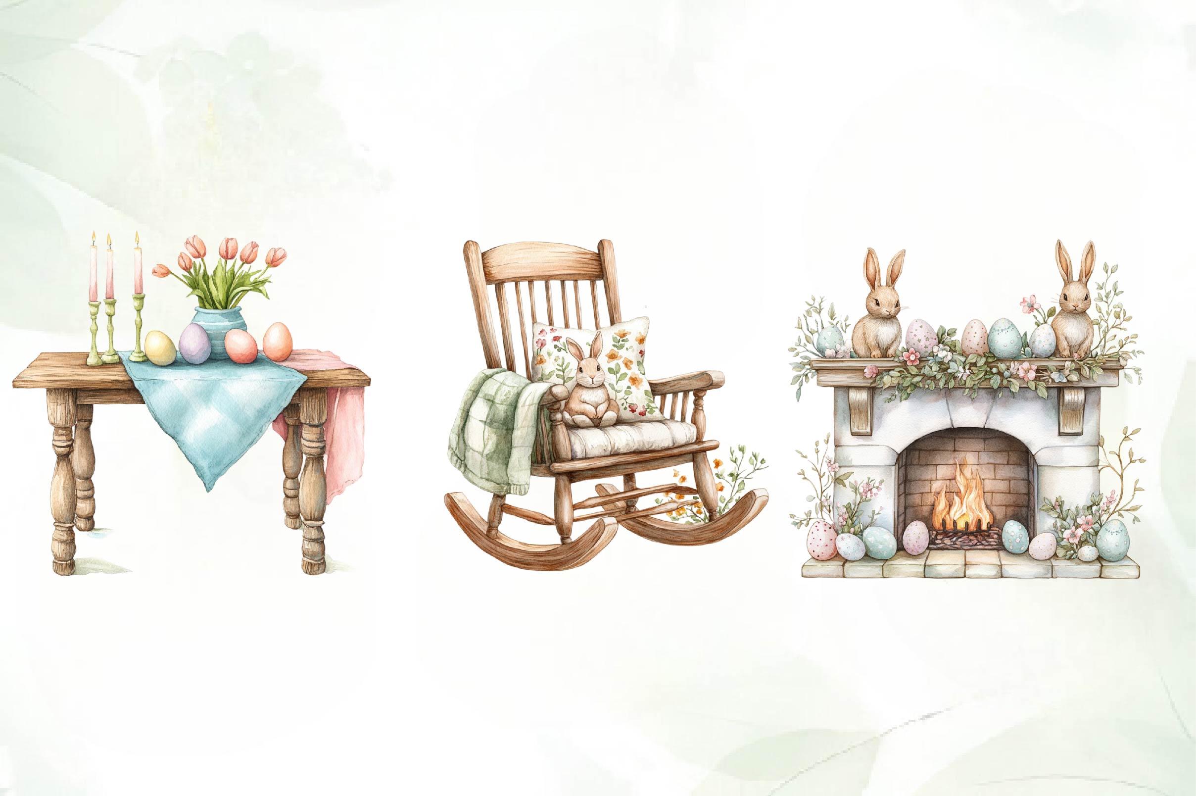 Easter Home Clipart Bundle - CraftNest - Digital Crafting and Art