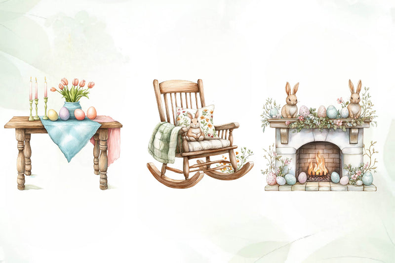 Easter Home Clipart Bundle - CraftNest - Digital Crafting and Art