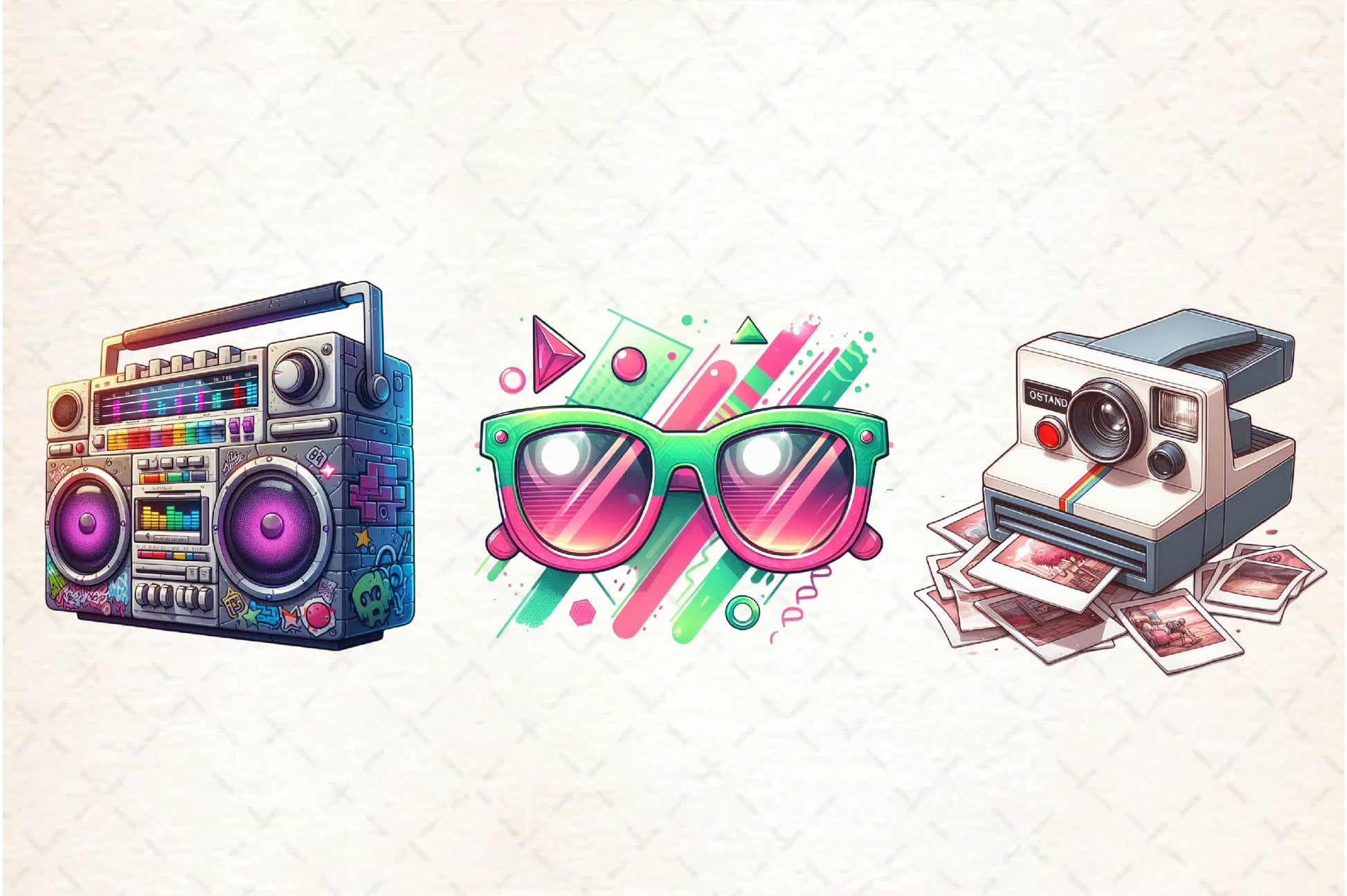 Nostalgic 90s Clipart Bundle - CraftNest - Digital Crafting and Art