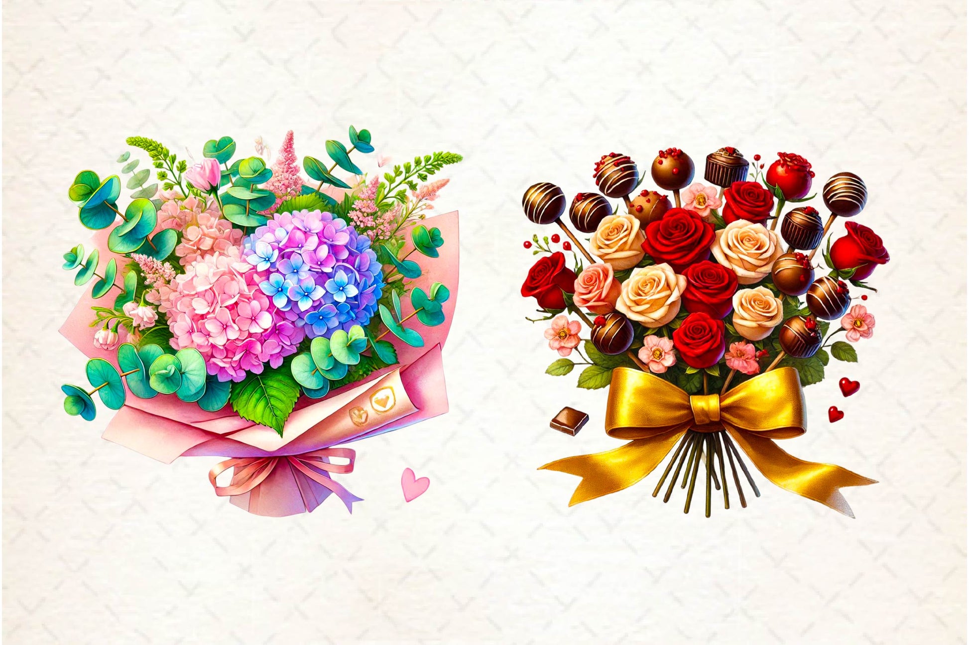 Rose Bouquets Clipart Bundle - CraftNest - Digital Crafting and Art