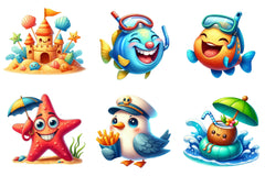 Funny Summer Day Clipart Bundle - CraftNest - Digital Crafting and Art