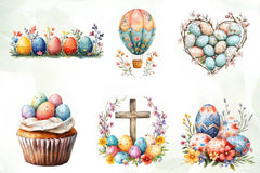 Colorful Easter Clipart Bundle - CraftNest - Digital Crafting and Art