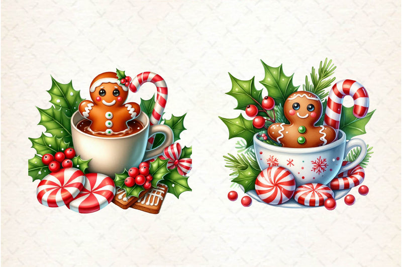 Peppermint Tea Clipart Bundle - CraftNest - Digital Crafting and Art