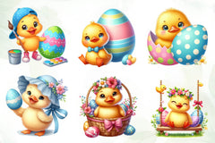 Easter Cute Duck Duck Clipart Bundle - CraftNest - Digital Crafting and Art