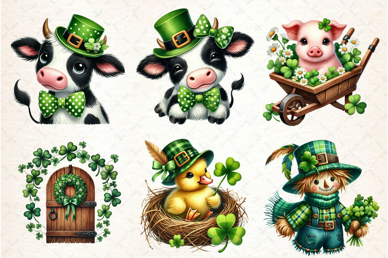 St Patrick's Day Farm Clipart Bundle 2 - CraftNest - Digital Crafting and Art