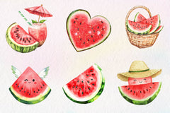 Summer Watermelon Clipart Bundle 1 - CraftNest - Digital Crafting and Art