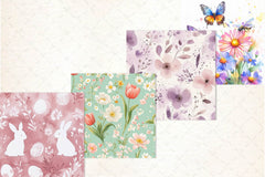 Easter Pattern Background Clipart Bundle - CraftNest - Digital Crafting and Art
