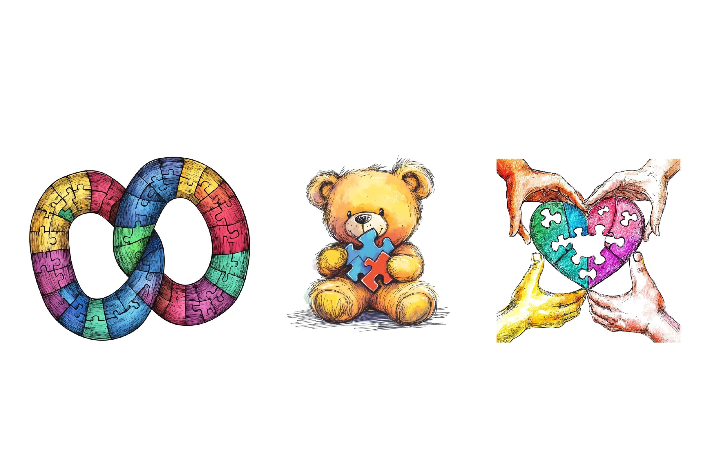 Autism Awareness Puzzle Clipart Bundle - CraftNest - Digital Crafting and Art