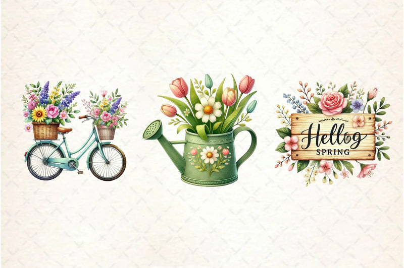 Spring Clipart Bundle 1 - CraftNest - Digital Crafting and Art