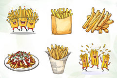 French Fries Clipart Bundle - CraftNest - Digital Crafting and Art