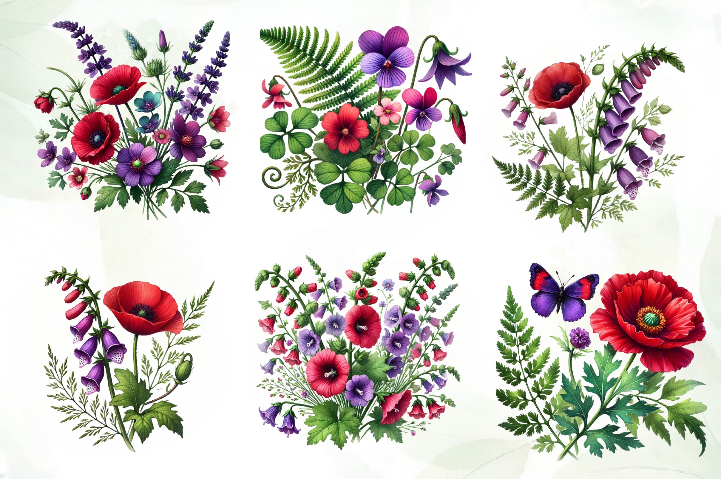 Wildflowers Clipart Bundle - CraftNest - Digital Crafting and Art