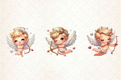 Glitter Valentine Cupid Clipart Bundle - CraftNest - Digital Crafting and Art