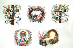 Christian Easter Clipart Bundle - CraftNest - Digital Crafting and Art