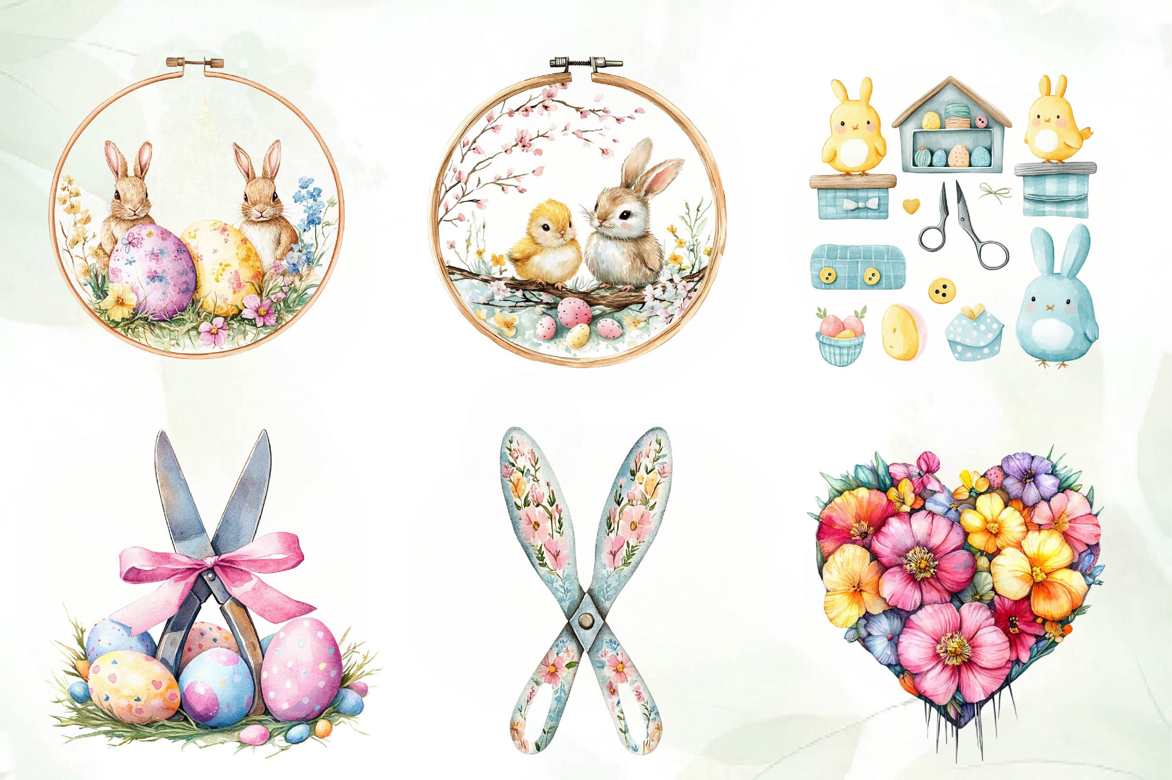 Easter Sewing Clipart Bundle - CraftNest - Digital Crafting and Art