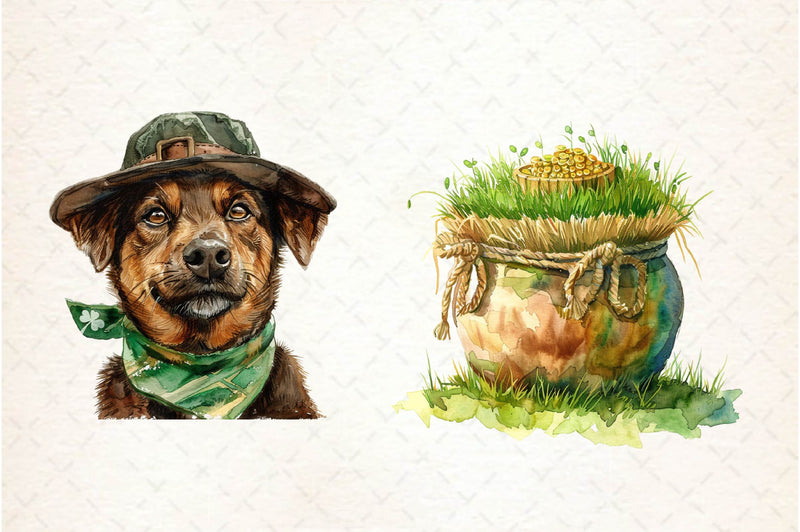 St Patrick's Day Farm Clipart Bundle - CraftNest - Digital Crafting and Art