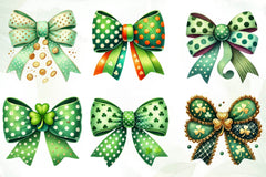 St Patricks Day Bow Clipart Bundle - CraftNest - Digital Crafting and Art