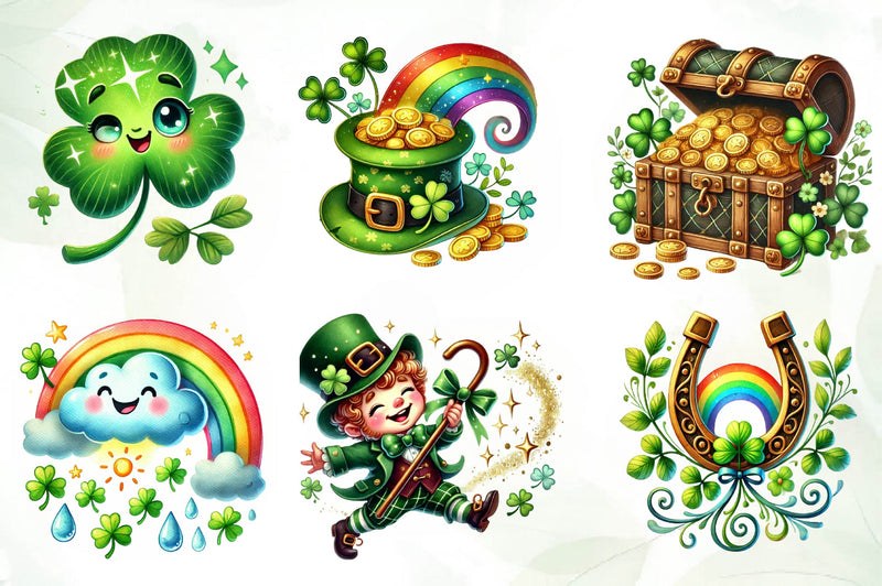 St Patricks Day Clipart Bundle 4 - CraftNest - Digital Crafting and Art