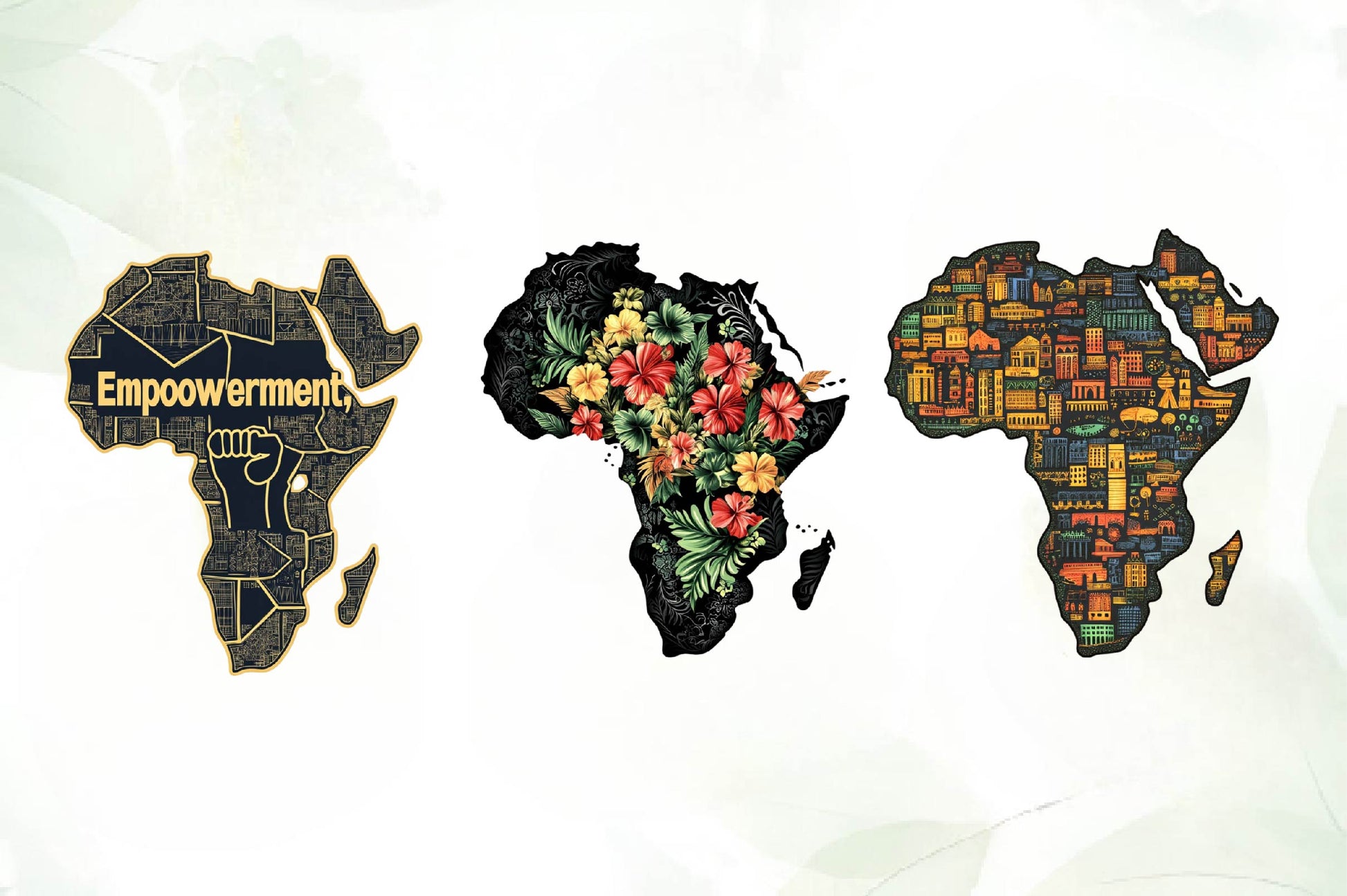 Black Month Map Clipart Bundle - CraftNest - Digital Crafting and Art