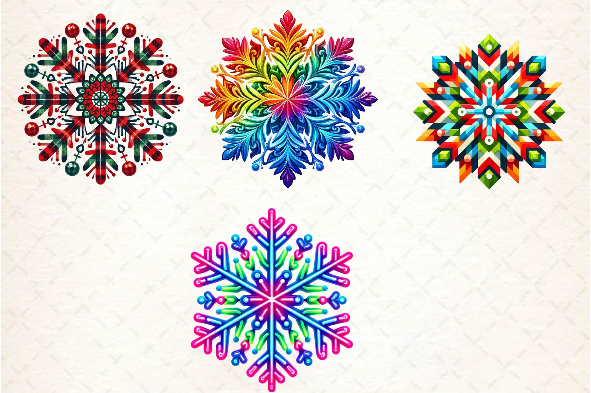 Christmas Snowflake Clipart Bundle - CraftNest - Digital Crafting and Art