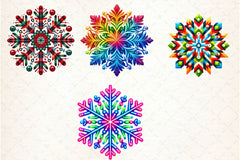 Christmas Snowflake Clipart Bundle - CraftNest - Digital Crafting and Art