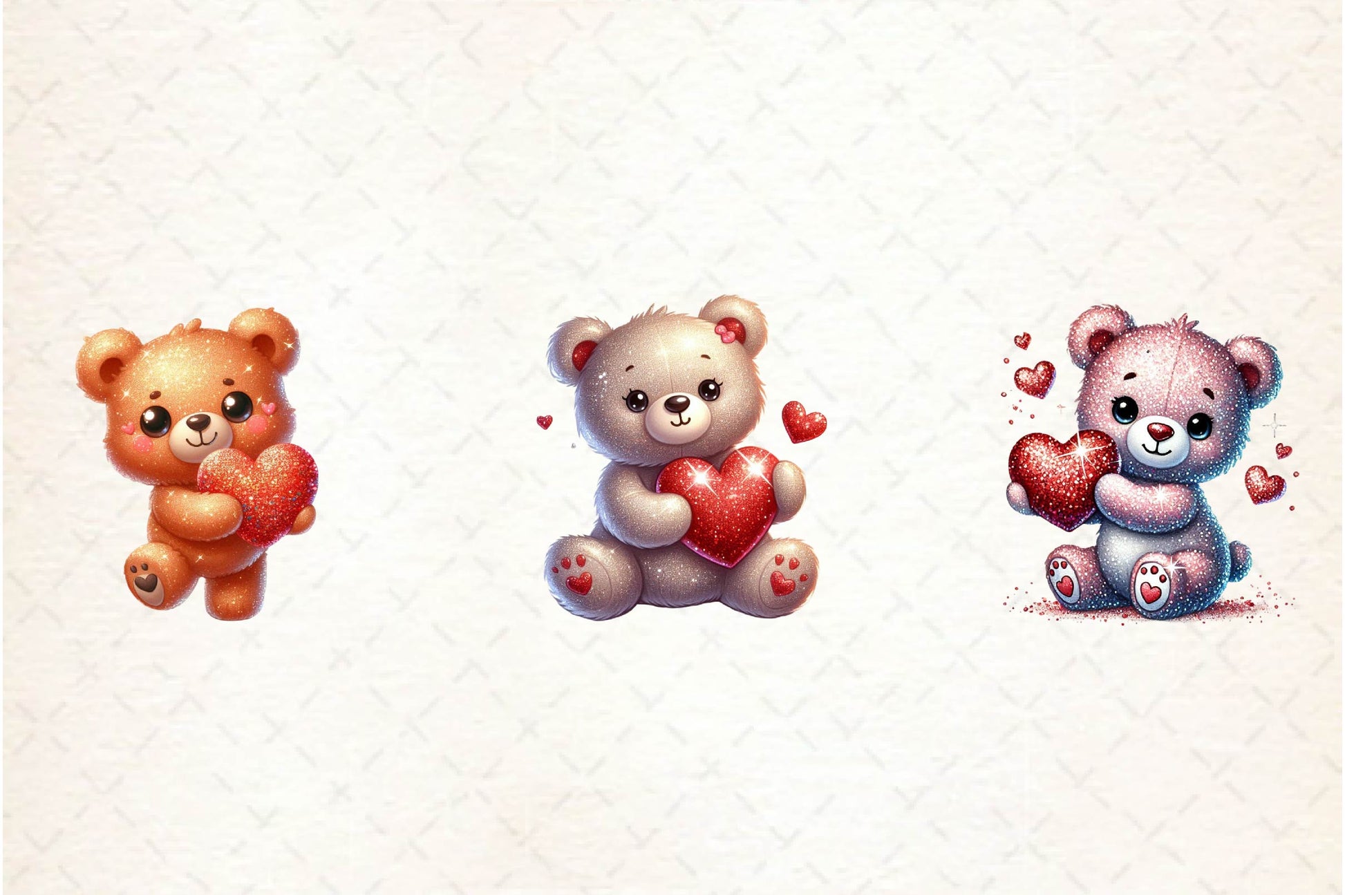 Cute Valentine Teddy Bear Clipart Bundle - CraftNest - Digital Crafting and Art