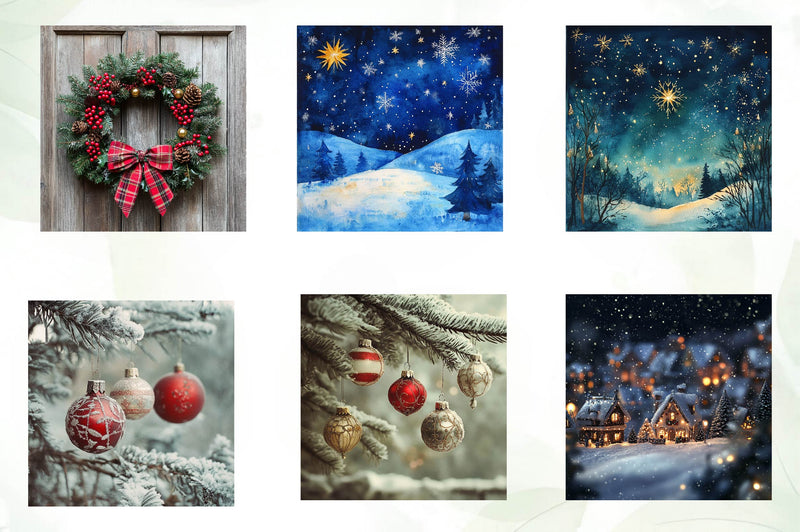 Background Christmas Clipart Bundle - CraftNest - Digital Crafting and Art