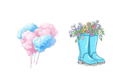 Blue Spring Season Clipart Bundle - CraftNest - Digital Crafting and Art