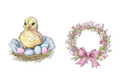 Cottage Gingham Spring Clipart Bundle - CraftNest - Digital Crafting and Art