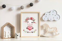 Spring Floral Baby Lamb Clipart Bundle - CraftNest - Digital Crafting and Art