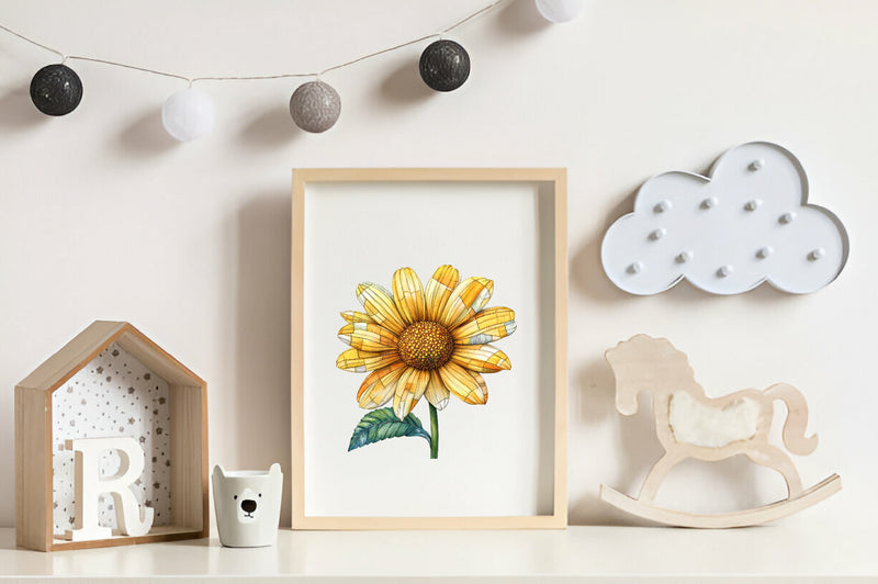 Yellow Patchwork Summer Clipart Bundle - CraftNest - Digital Crafting and Art