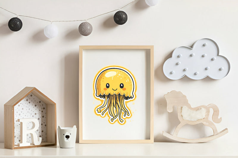 Yellow Summer Postage Stamps Clipart Bundle - CraftNest - Digital Crafting and Art