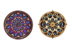 Gothic Rose Window Stained Glass Clipart Bundle - CraftNest - Digital Crafting and Art