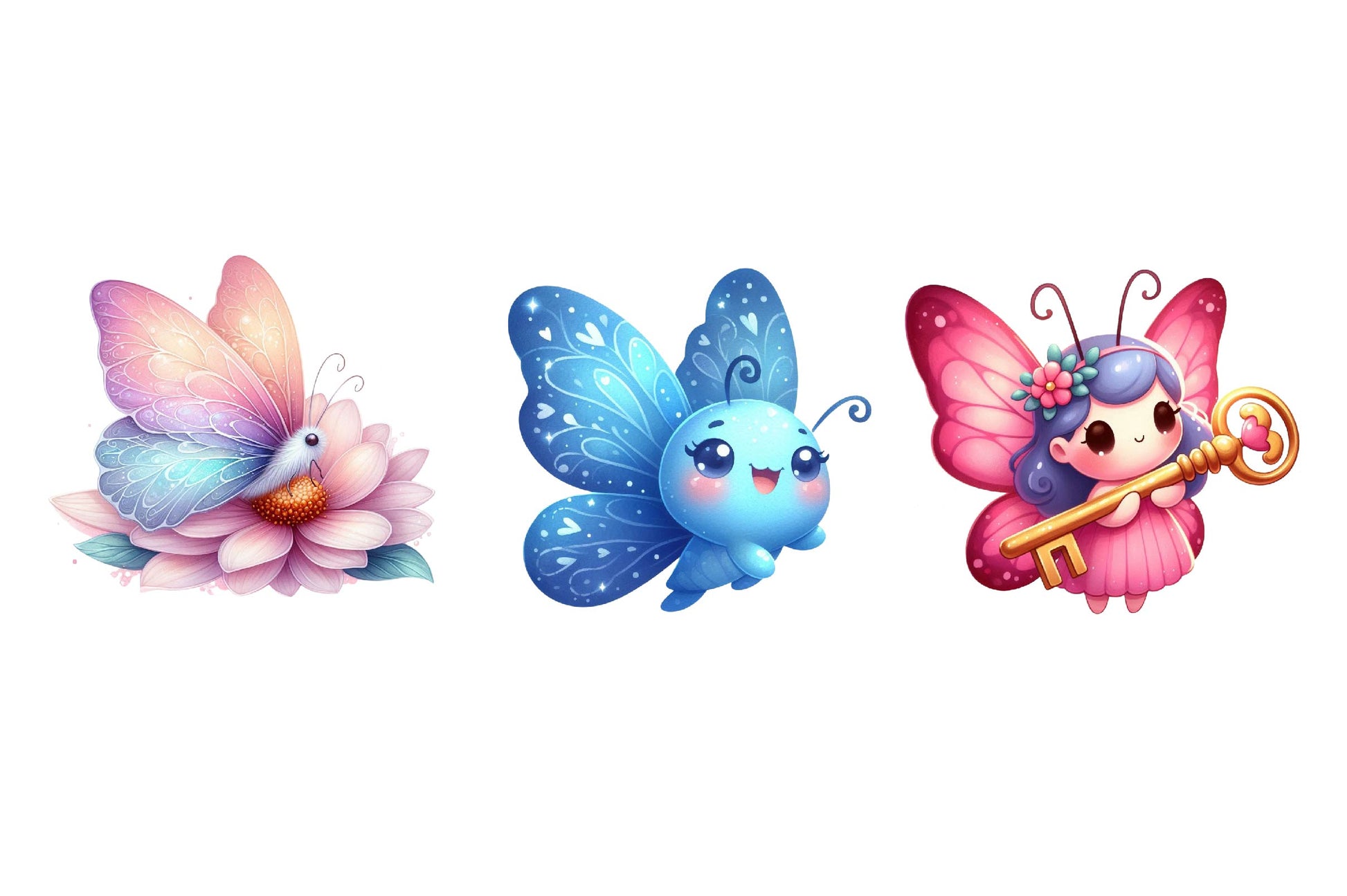 Adorable Butterfly Clipart Bundle - CraftNest - Digital Crafting and Art