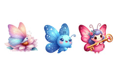 Adorable Butterfly Clipart Bundle - CraftNest - Digital Crafting and Art