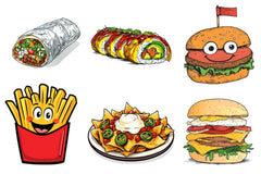 Fast Food Clipart Bundle - CraftNest - Digital Crafting and Art