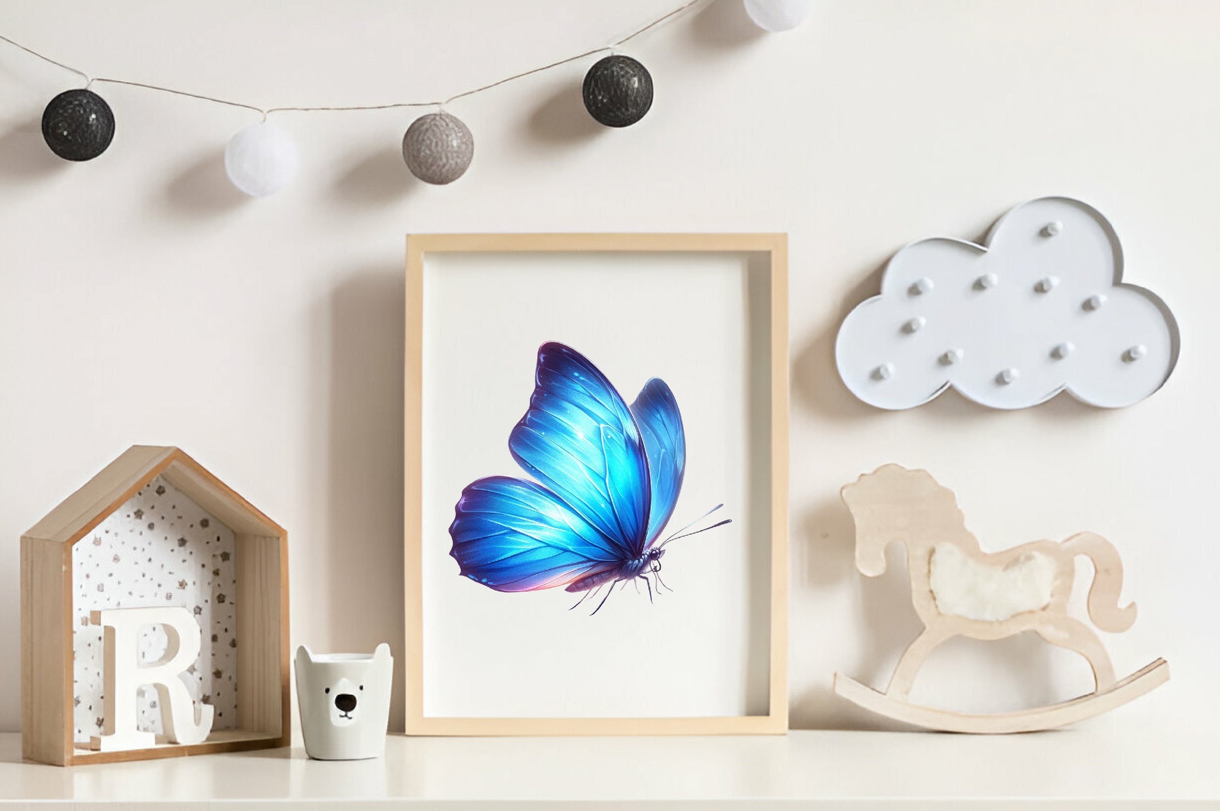 Blue Butterflies Clipart Bundle - CraftNest - Digital Crafting and Art