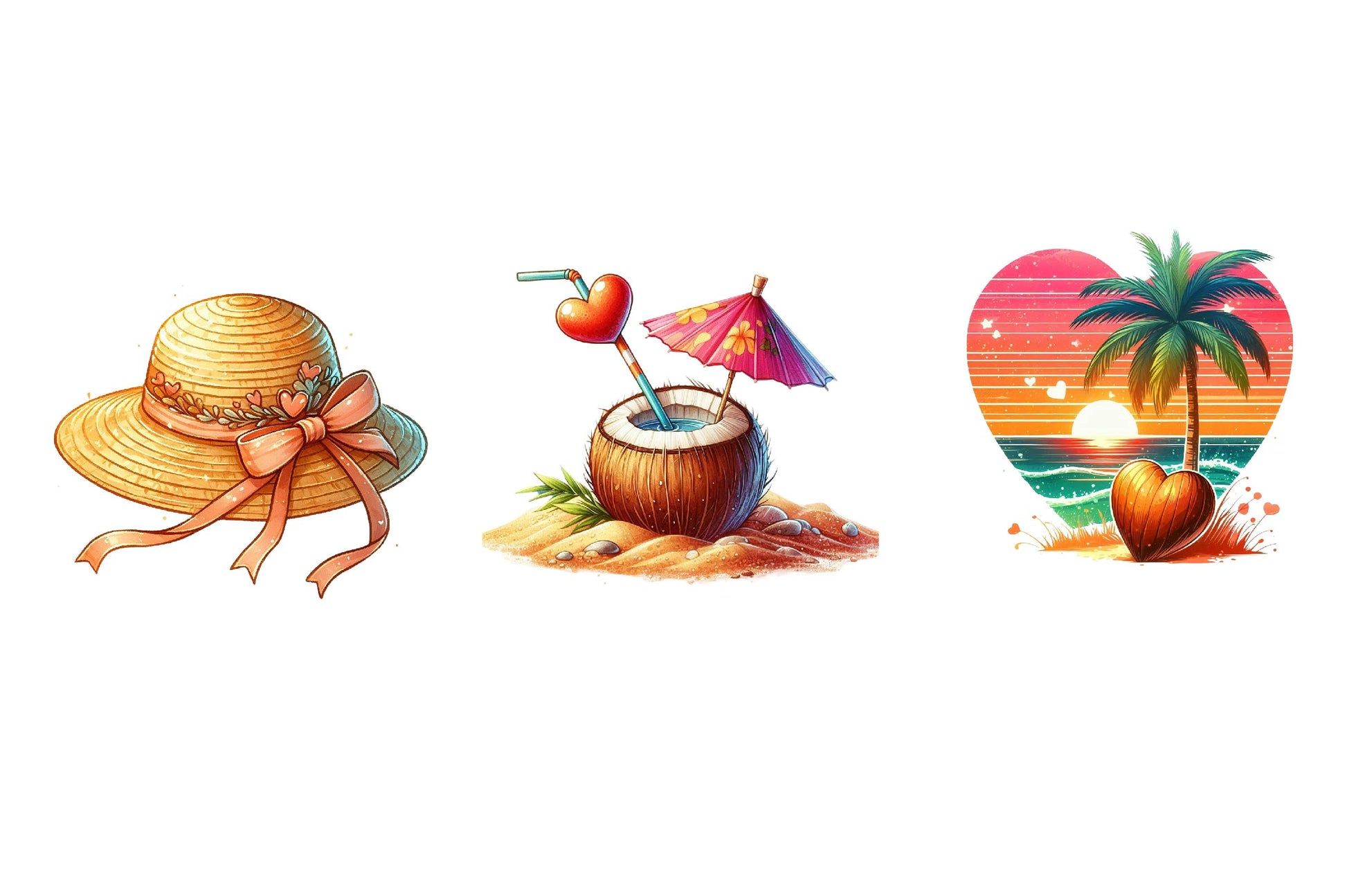 Love Summer Clipart Bundle - CraftNest - Digital Crafting and Art