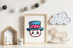 Kawaii Retro 4th Of July Clipart Bundle - CraftNest - Digital Crafting and Art