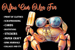 Quirky Summer Beach Day Clipart Bundle - CraftNest - Digital Crafting and Art