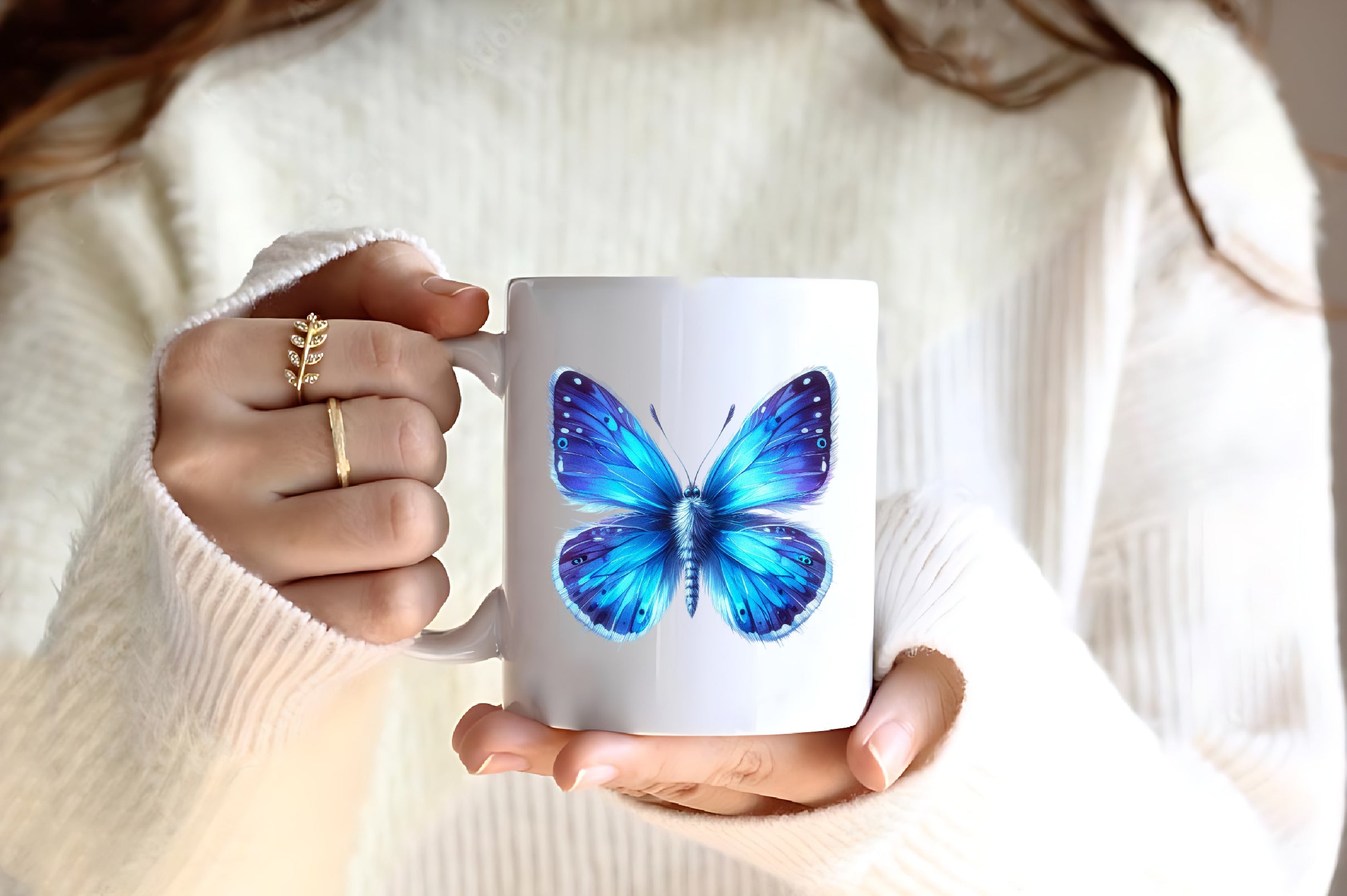 Blue Butterflies Clipart Bundle - CraftNest - Digital Crafting and Art