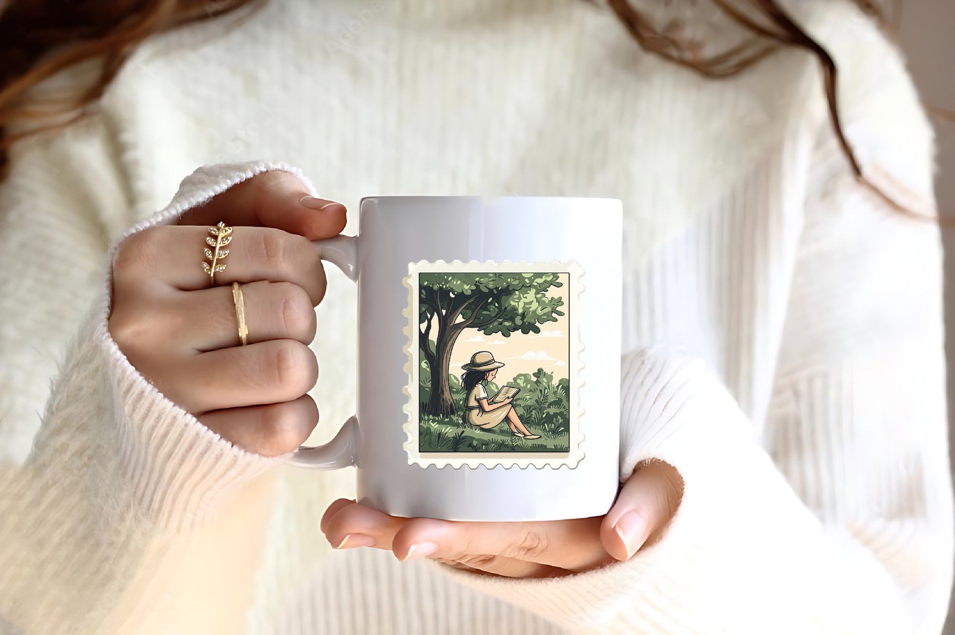 Reading Books Postage Stamp Clipart Bundle - CraftNest - Digital Crafting and Art