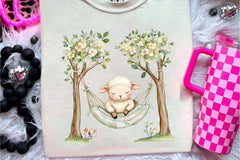 Spring Floral Baby Lamb Clipart Bundle - CraftNest - Digital Crafting and Art