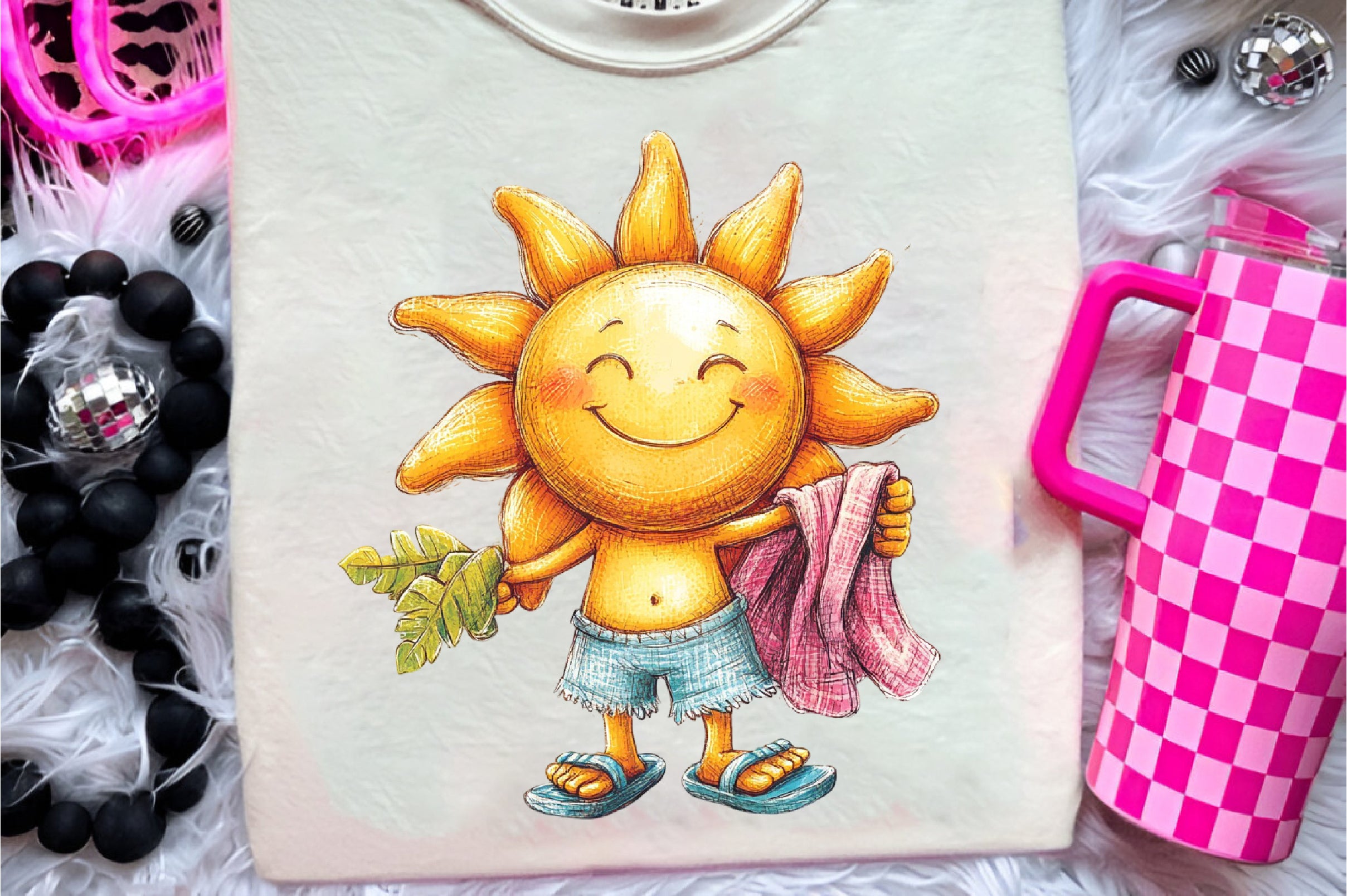 Quirky Summer Beach Day Clipart Bundle - CraftNest - Digital Crafting and Art