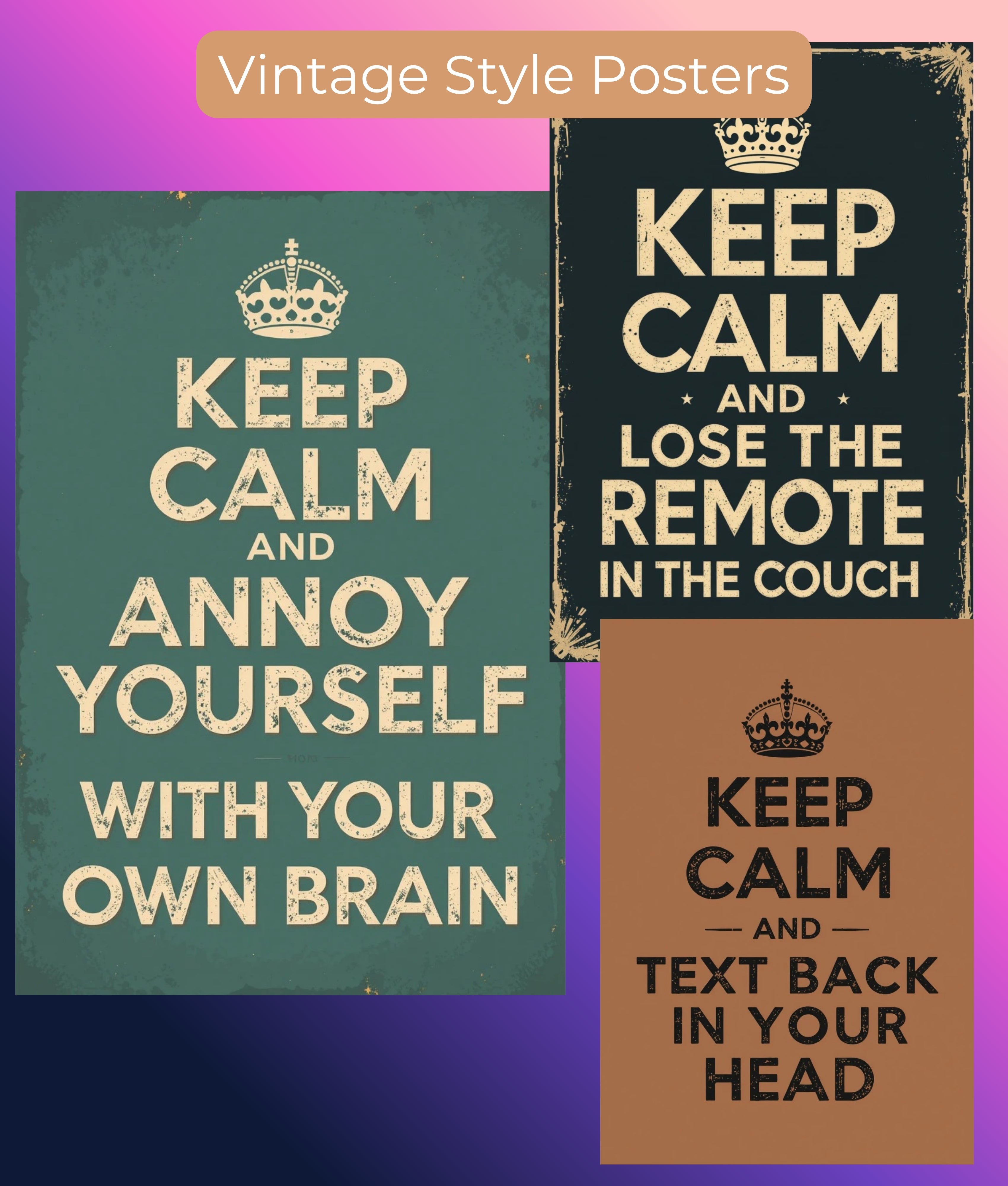 ADHD Wall Art Clipart Bundle