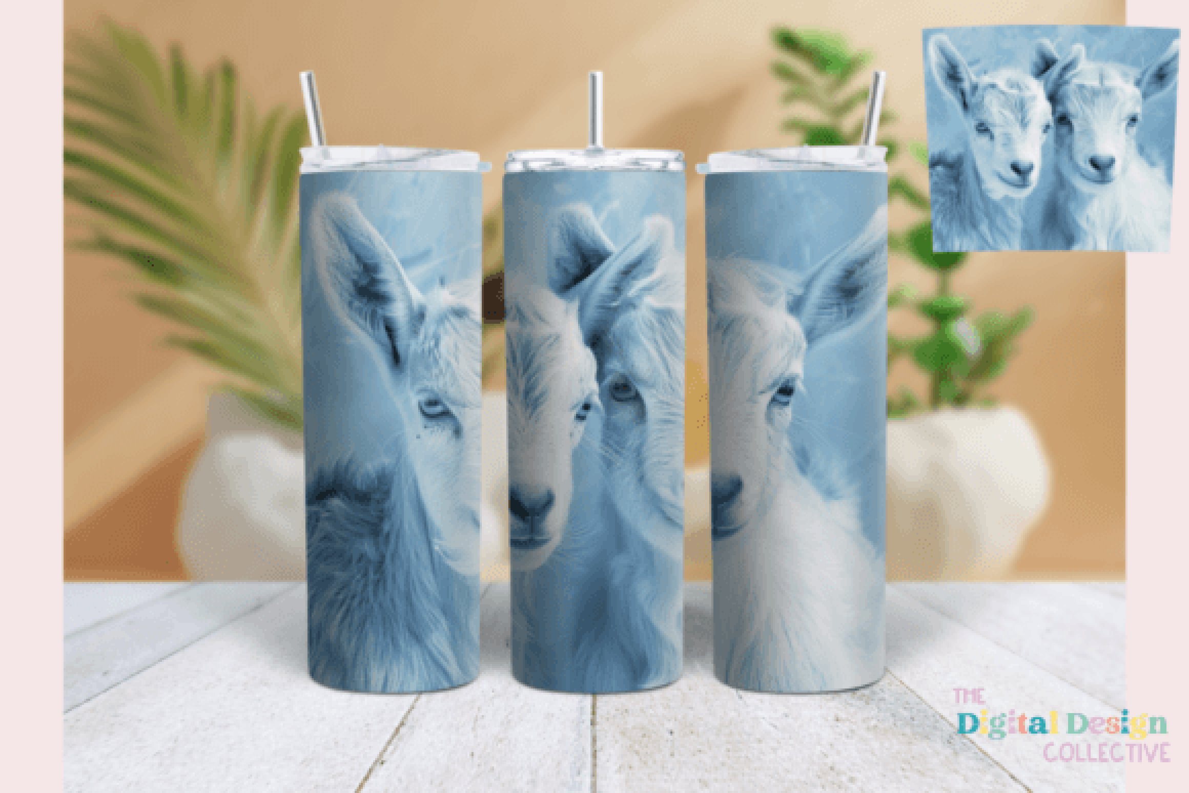 Goat Tumbler Wrap & Tumbler Bundle