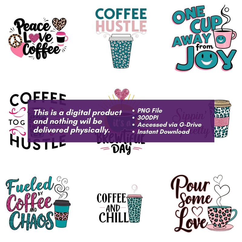 Peace Love Coffee Clipart - CraftNest - Digital Crafting and Art