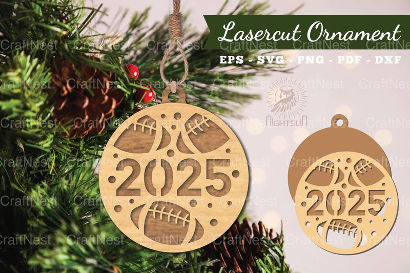 American Football Laser Cut Ornament Design Bundle 2025 - CraftNest - Digital Crafting and Art
